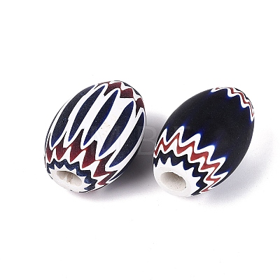Handmade Millefiori Glass Barrel Beads LA-N002-33A-1