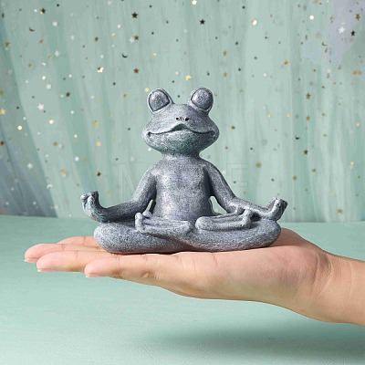 Resin Imitation Stone Frog Garden Decor JX173A-1