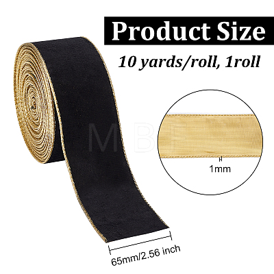 10 Yards Polyester & Cotton Ribbons OCOR-WH0080-74-1