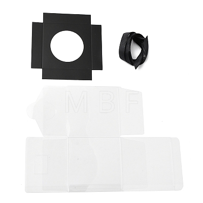 Transparent PET Cupcake Packing Boxes with Paper Base PL-CBA0AB9-01E-1