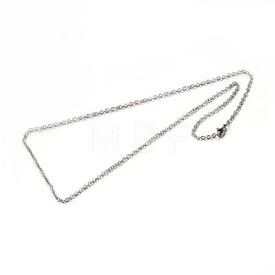 304 Stainless Steel Cable Chain Necklaces STAS-M174-027P-1
