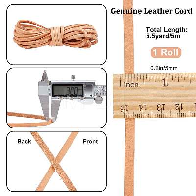 Gorgecraft Flat Cowhide Leather Cord WL-GF0001-09D-03-1