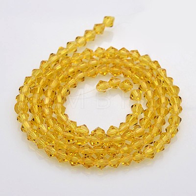 Bicone Glass Beads Strands EGLA-P016-4mm-07-1