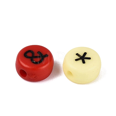 Opaque Acrylic Beads SACR-Q001-10E-1