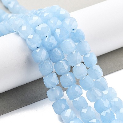 Natural Quartz Imitation Aquamarine Beads Strands G-C179-B05-01-1