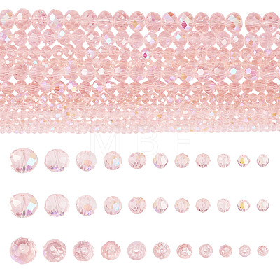 11 Strands 11 Styles Electroplate Glass Beads Strands EGLA-TA0003-01B-1