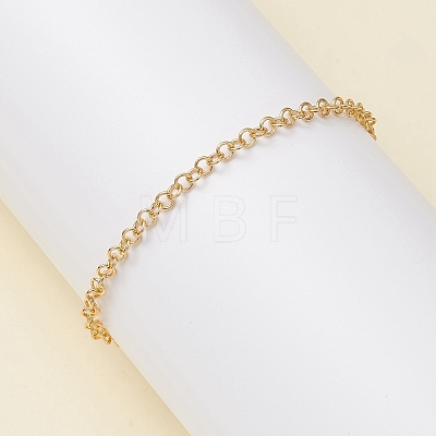 Soldered Brass Rolo Chain Bracelets BJEW-JB12723-1