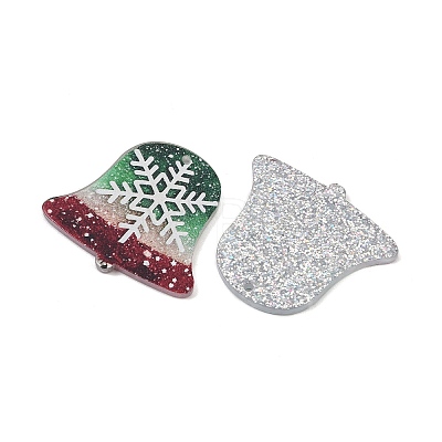 Christmas Themes Opaque Printed Acrylic Pendants OACR-B037-05-1