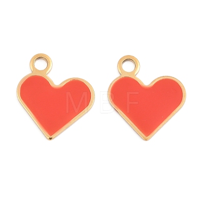 304 Stainless Steel Enamel Charms STAS-L022-483G-04-1