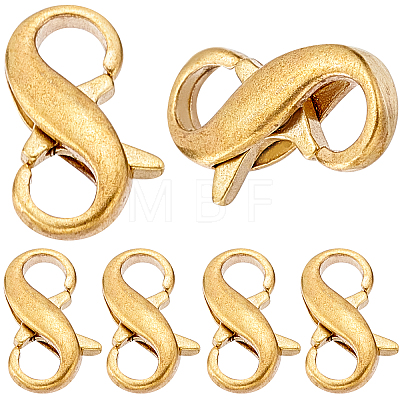 Brass Double Opening Lobster Claw Clasps KK-SC0002-68-1