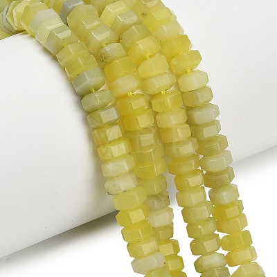 Natural Lemon Jade Beads Strands G-G317-A14-3x6mm-1