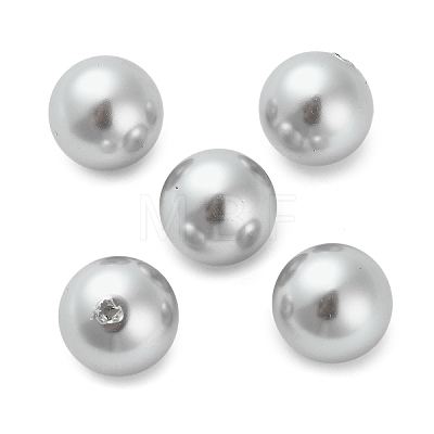 Baking Painted Pearlized Glass Pearl Round Beads HY-Q001-02C-1