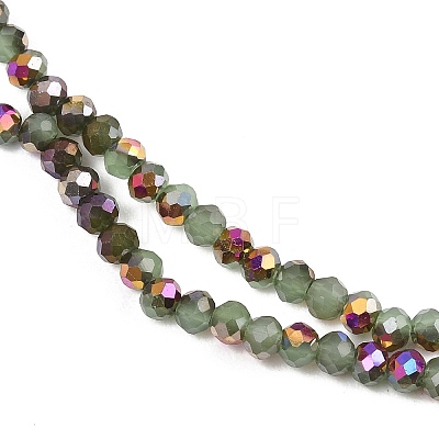 Electroplate Glass Beads Stradns EGLA-H114-02B-13-1