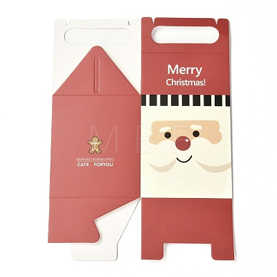 Christmas Theme Paper Fold Gift Boxes CON-G011-01B-1