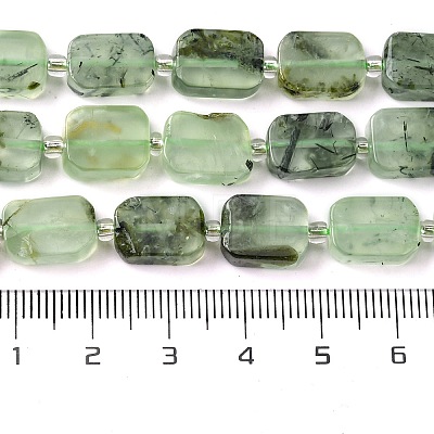 Natural Prehnite Beads Strands G-C098-A03-01-1