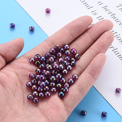 Transparent Acrylic Beads MACR-S370-B6mm-743-1