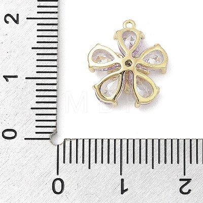 Brass Micro Pave Cubic Zirconia Pendants KK-S514-02D-G-1