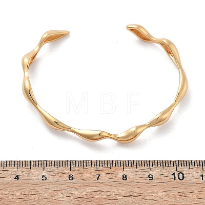 Brass Cuff Bangles for Women BJEW-F482-10G-1