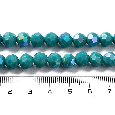 Opaque Glass Beads Strands EGLA-A035-P8mm-L12-1