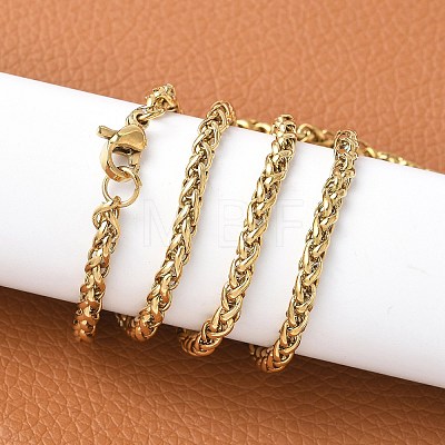 304 Stainless Steel Necklaces NJEW-E080-08G-1