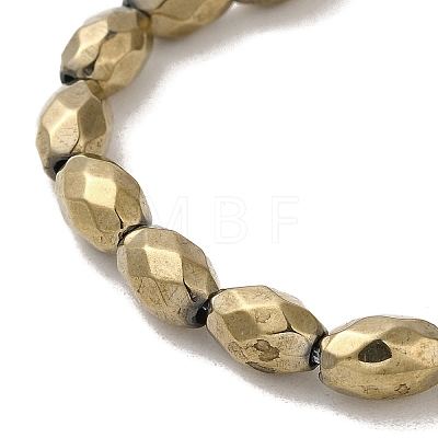 Electroplated Strong Magnetic Synthetic Hematite Beads Strands G-P518-02D-1