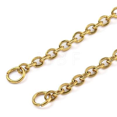 304 Stainless Steel Cable Chains Necklace Makings AJEW-P119-04B-G-1