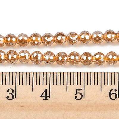Electroplate Transparent Glass Beads EGLA-B013-02A-PL14-1
