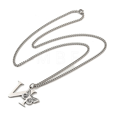 201 Stainless Steel Necklaces NJEW-Q336-01N-P-1