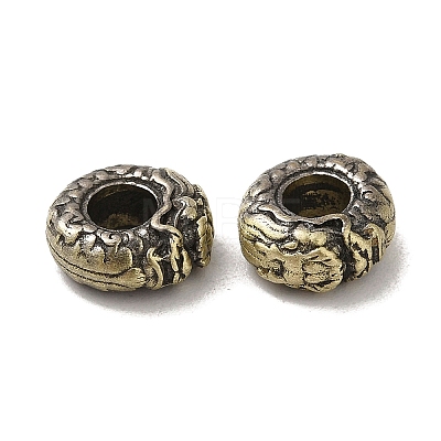 Tibetan Style Rack Plating Brass European Beads KK-Q805-49AB-1