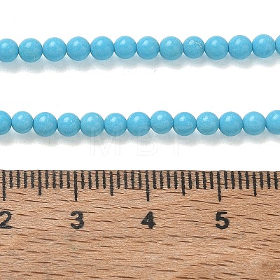 Synthetic Turquoise Beads Strands GG-CBA391B-03B-01-1
