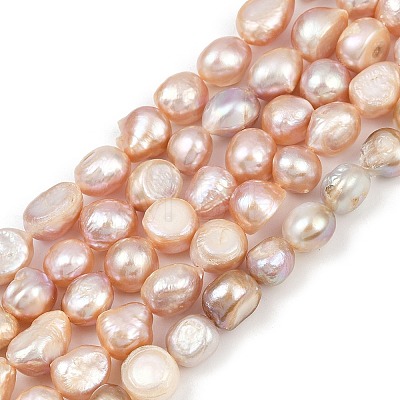 Natural Cultured Freshwater Pearl Beads Strands PEAR-P064-20K-01B-1