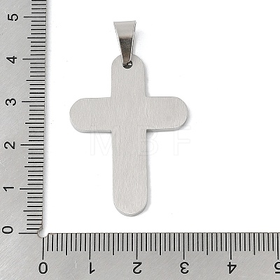 304 Stainless Steel Pendants STAS-U040-09P-1