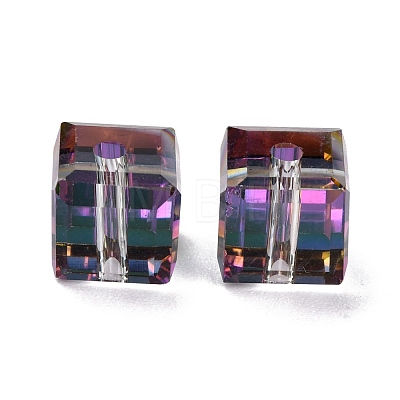Electroplate Transparent Glass Beads EGLA-B003-01A-16-1
