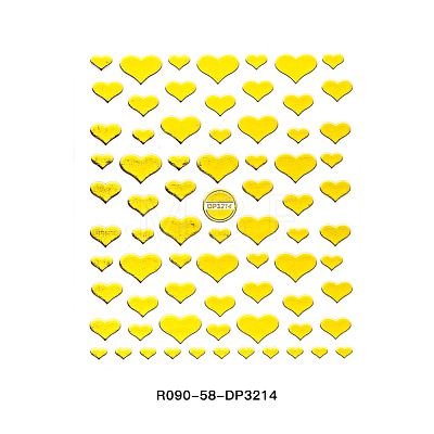 3D Metallic Star Sea Horse Bowknot Nail Decals Stickers MRMJ-R090-58-DP3214-1
