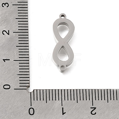 304 Stainless Steel Polishing Infinity Connector Charms STAS-E532-05P-1