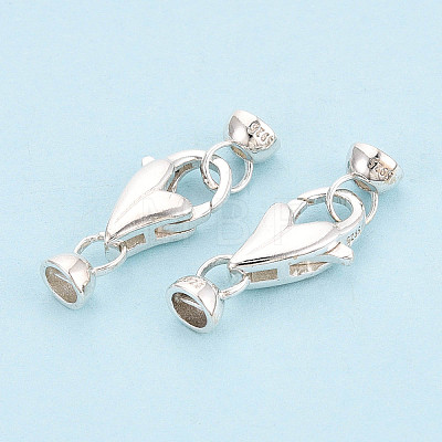 925 Sterling Silver Lobster Claw Clasps STER-T008-75S-1