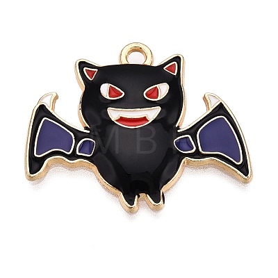 Halloween Theme Rack Plating Alloy Enamel Pendants ENAM-N056-393C-KCG-1