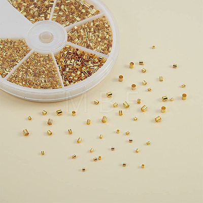 Brass Crimp Beads Sets KK-PH0019-01G-1