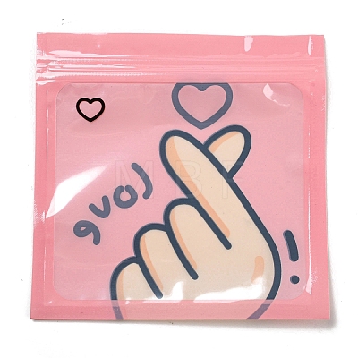 Square Plastic Packaging Zip Lock Bags OPP-K001-06E-1