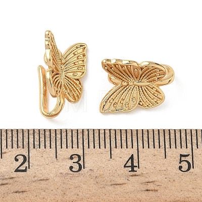 Brass Hoop Clasps KK-Z136-57C-G-1