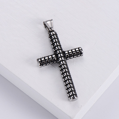 3Pcs Retro Minimalist 316 Surgical Stainless Steel Fashion Cross Pendants NZ5198-1-1