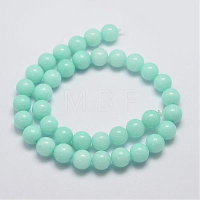 Natural & Dyed Malaysia Jade Bead Strands G-A146-8mm-B-1