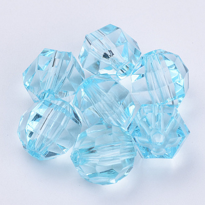 Transparent Acrylic Beads TACR-Q256-6mm-V38-1