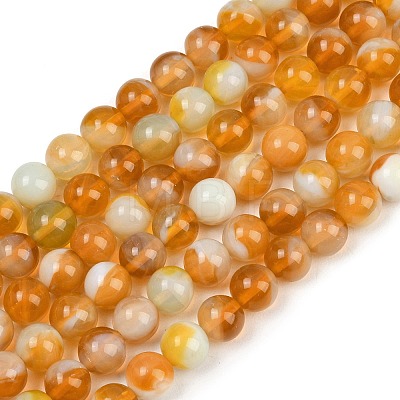 Handmade Lampwork Beads Strand LAMP-B056-10mm-03-1