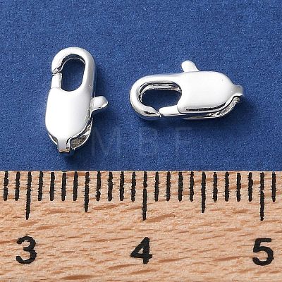 Rack Plating Brass Lobster Claw Clasps KK-F090-23S-02-1