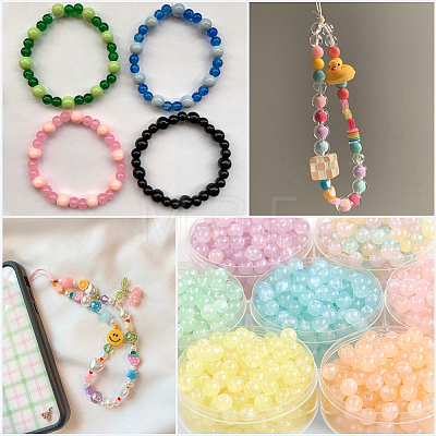DIY Glass Beaded Bracelets & Earrings Jewelry Making Kit DIY-SP0001-20D-1