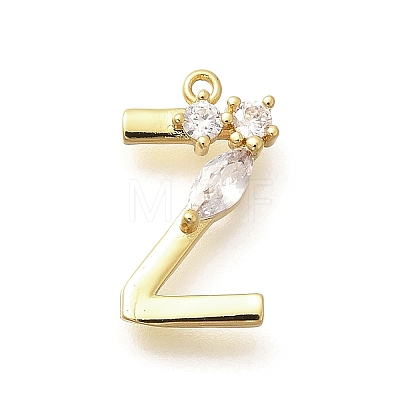 Brass Micro Pave Cubic Zirconia Pendants KK-M310-01G-26-1