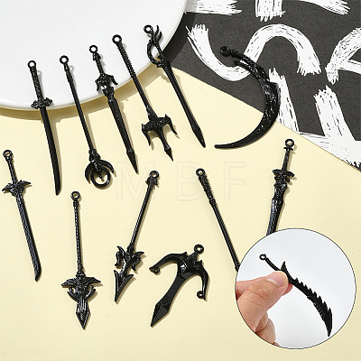 30Pcs 15 Styles Alloy Big Pendants FIND-SC0018-11-1