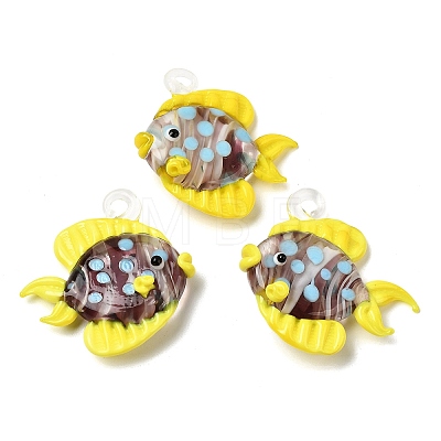 Handmade Lampwork Pendants LAMP-B035-01A-04-1