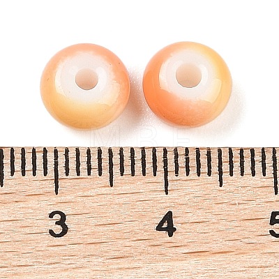 Opaque Spray Painted Glass Beads X1-GLAA-G118-01D-1
